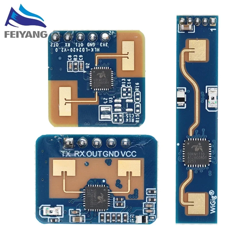 Alta sensibilidad 24GHz Sensor de estado de presencia humana módulo de Radar electrónico deconsumo Link nuevo HLK-LD2410 5V Mini