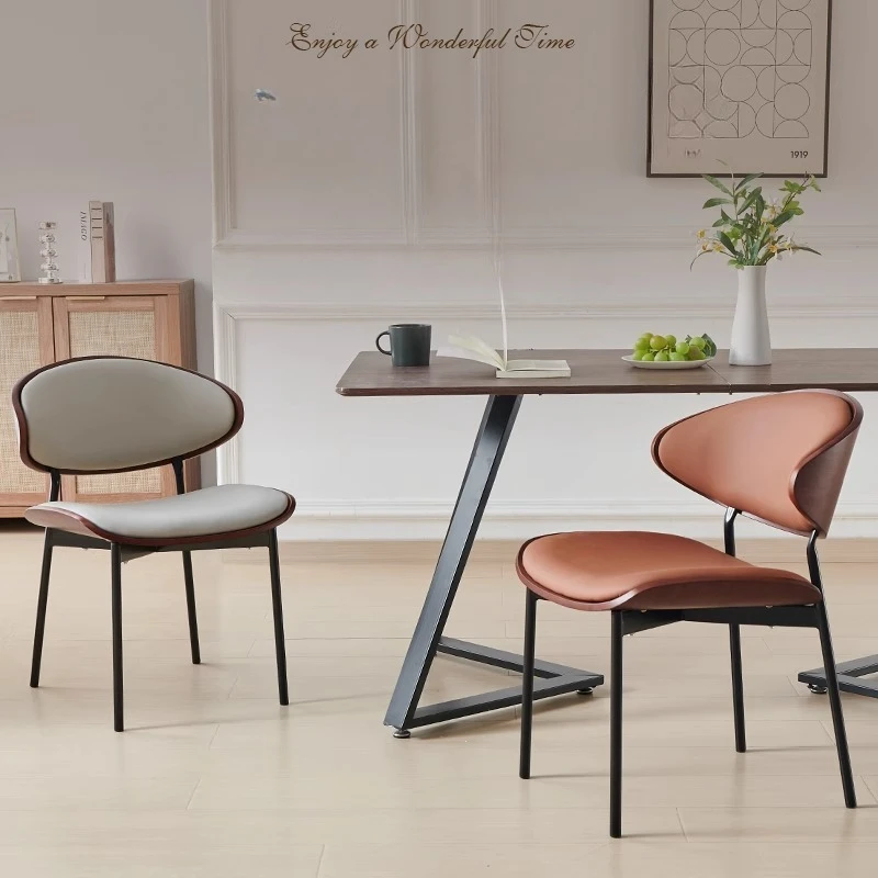 Nordic Luxury Dining Chair Minimalist Mid-Century Design Solid Wood Seat Commercial Cafe Meeting