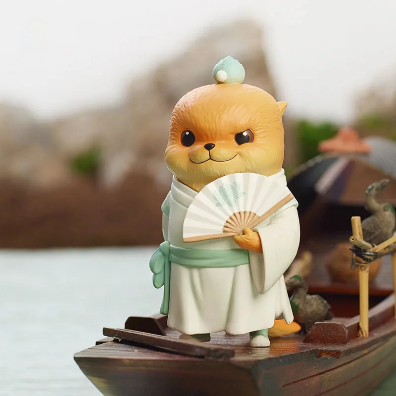 Knowing Fish Brigade Meng Otter Rivers and Lakes Blind Box Toy Mr. Water Sea Otter Martial Arts Master Surprise Doll Mystery Box