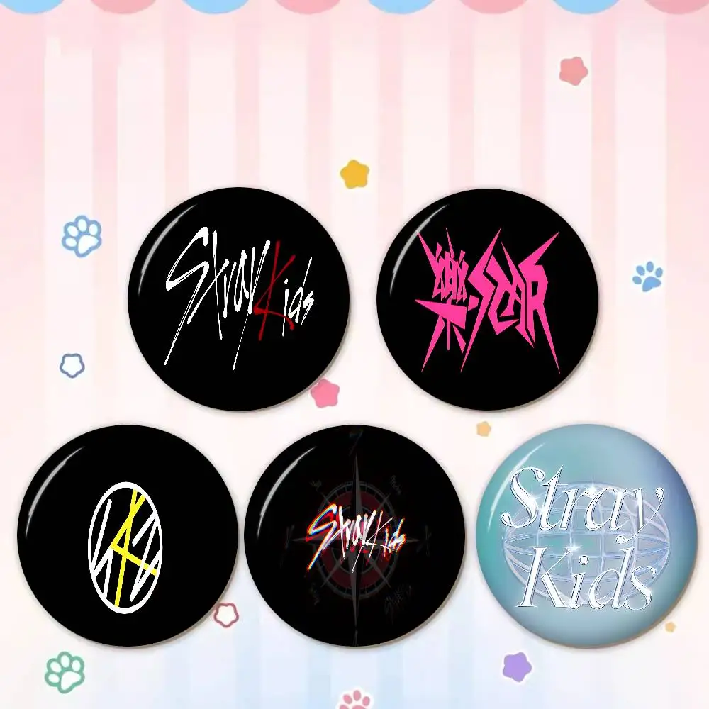 Kpop S-Stray K-Kids  32/44/58MM Customizable Button Pins Cute Funny Creative Badge Jewelry Decor Gifts for Friends view 3