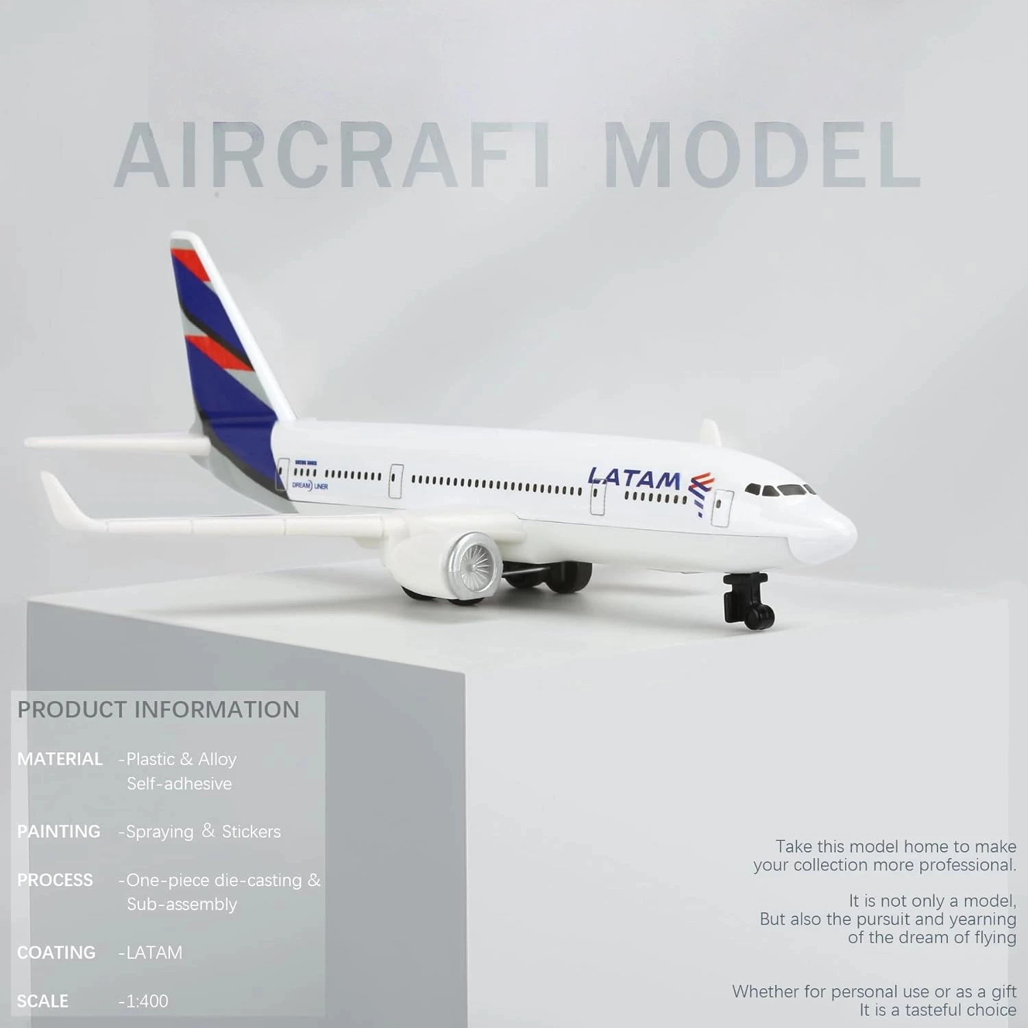 

Миниатюрная модель самолета из сплава, игрушки 1:400 B-787 B787 Latam Airlines, 16 см, литой под давлением металлический самолет, коллекционный памятный самолет