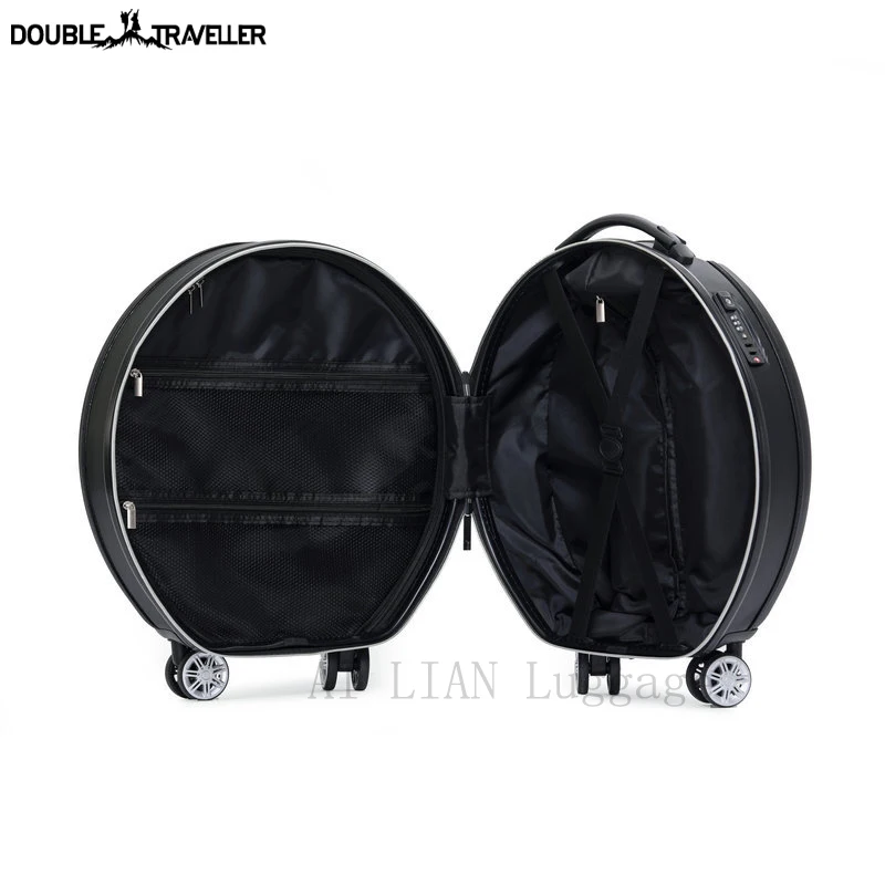 NOUVEAU Ensemble de bagages à roulettes 18 pouces 2 PCS/SET valise à roulettes arrondie mode enfants voyage Cabine bagage à roulettes ensemble sac