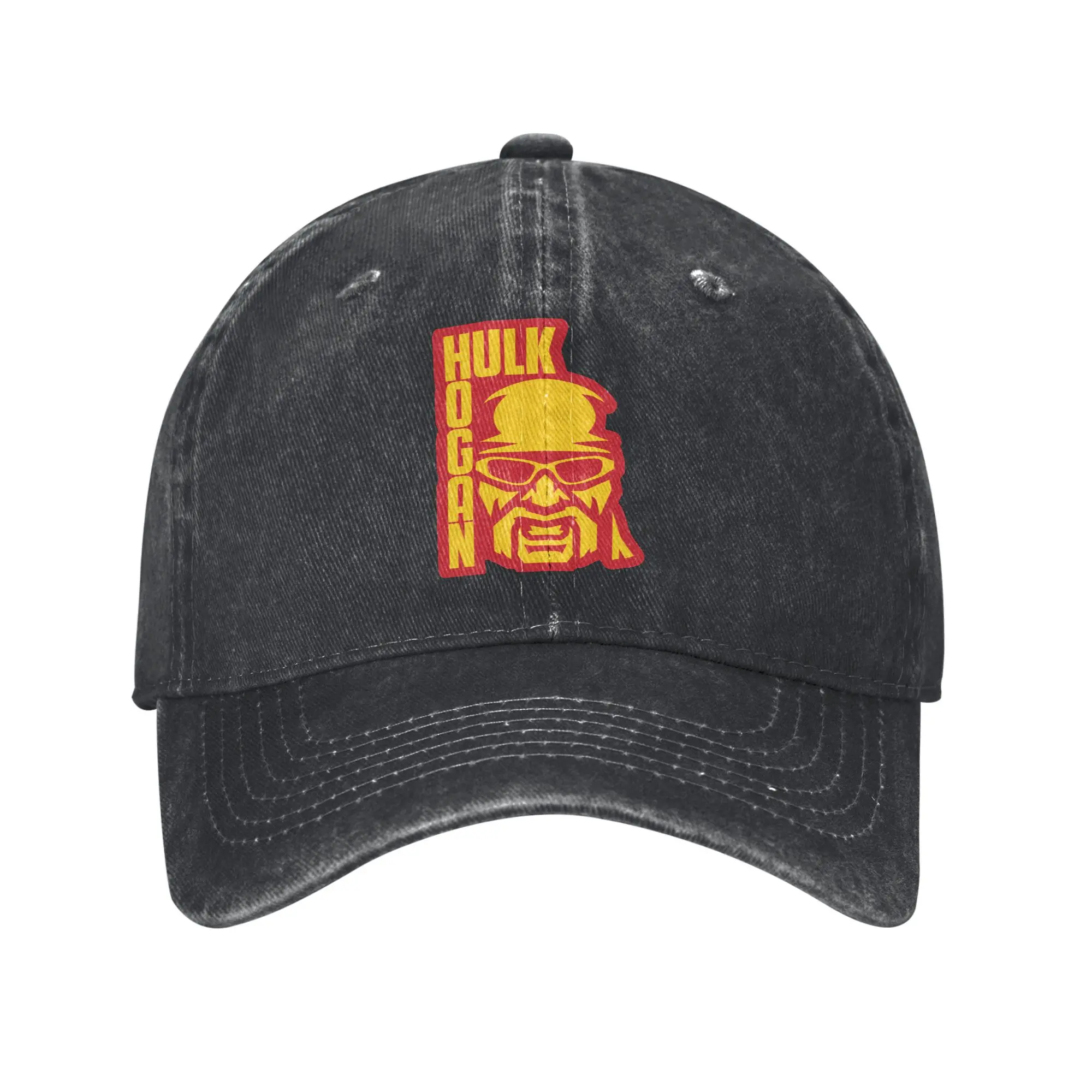 

Бейсбольная кепка с логотипом Халка Хогана, стильная потертая шляпа Snapback, уличная, всесезонная, для путешествий, регулируемая посадка, кепка