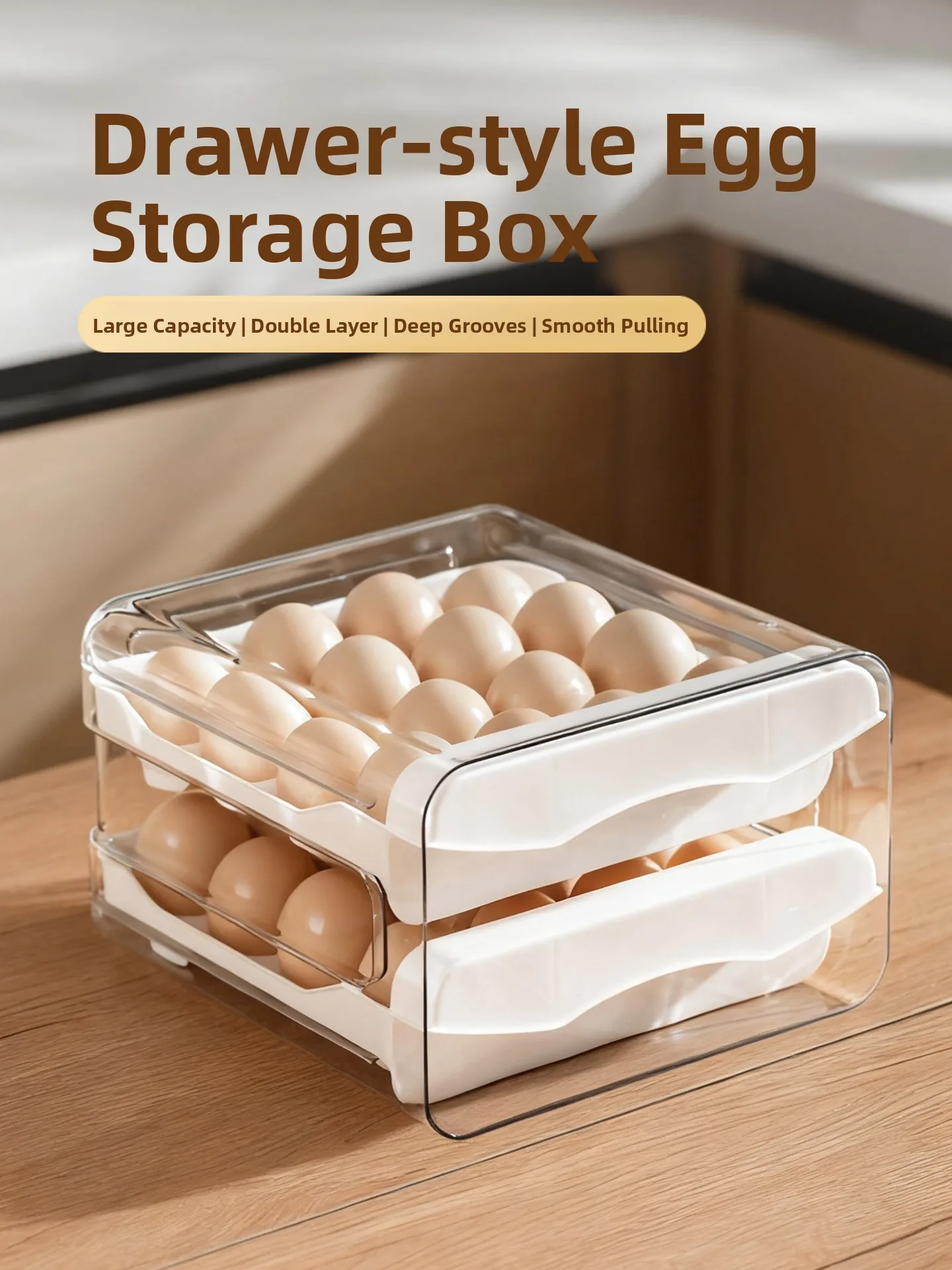 

Dered Egg Storage Box Fren Sed Kitchen Organizer Frie Special Use Home Egg Ra Plastic Material for Everyone