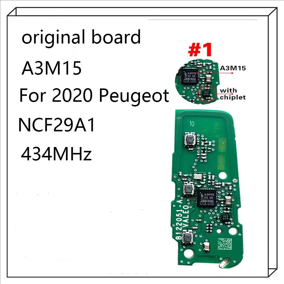 

Оригинальный умный автомобильный ключ с печатной платой без ключа для PEUGEOT 208 308 508 CITROEN C4 C3 DS4 DS5 2017 2018 2019 2020 2021 2022