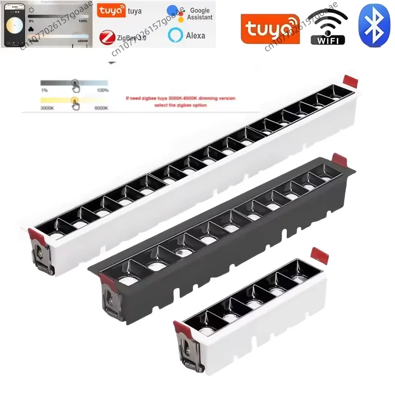 Tuya Bluetooth/Zigbee3.0 Smart 10W20W30W Line Lights Ceiling Lights LED Spotlights COB Downlights Grille Lights Indoor Lighting
