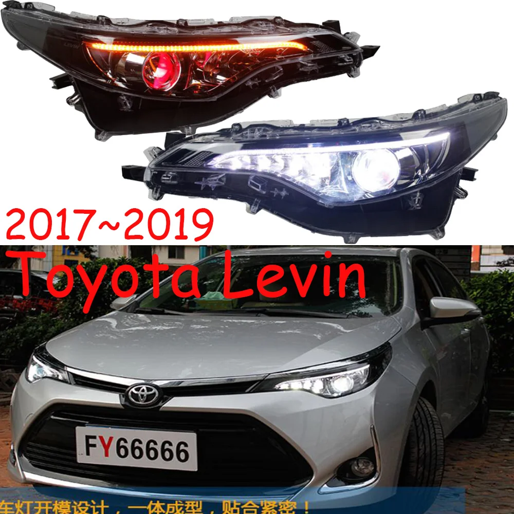 2pcs head light for TOYOTA Levin headlight Corolla axio altis hid xenon/LED Levin headlamp with LED DRL yellow turnning light