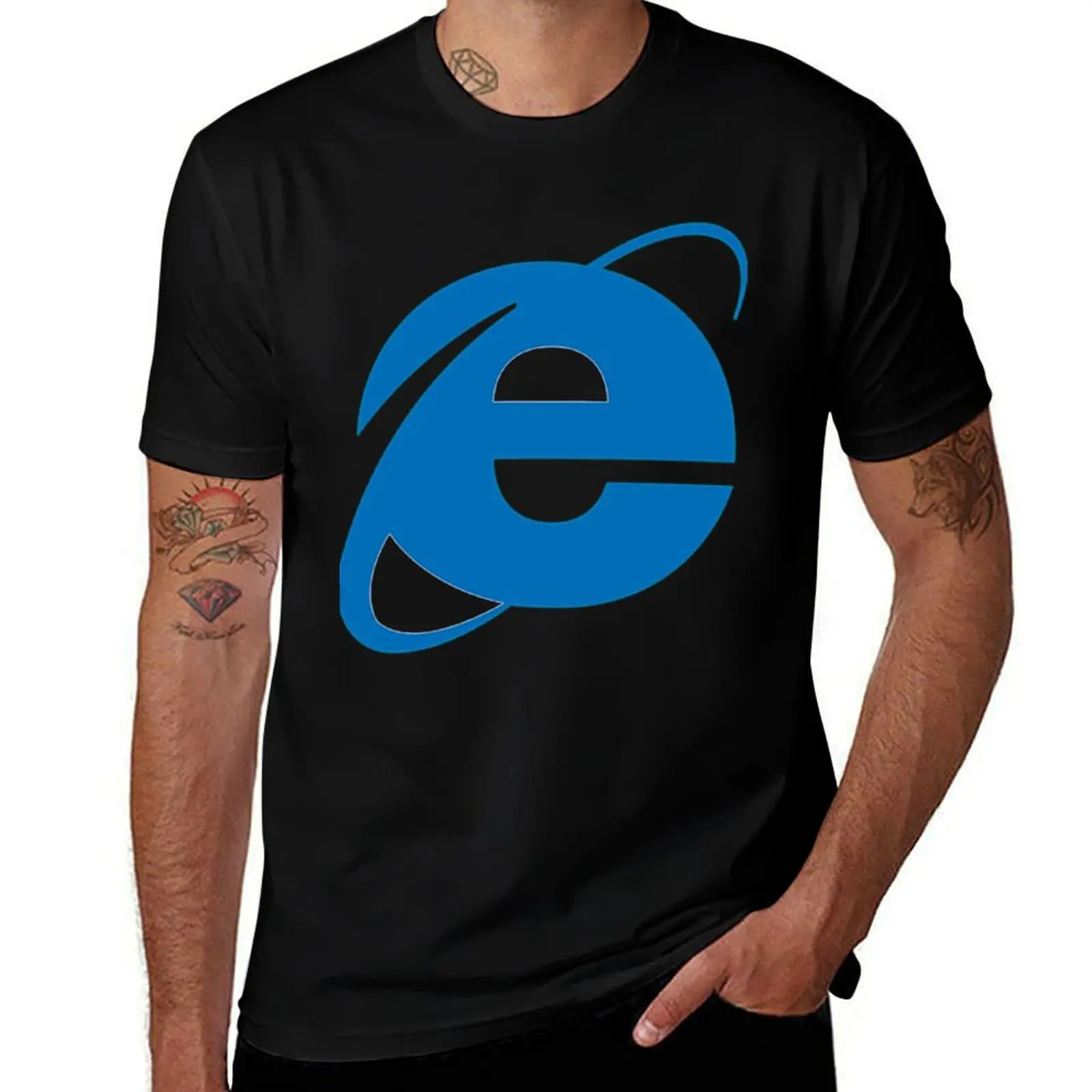 

Internet Explorer T-Shirt sublime Luxury man aesthetic clothes tshirts for men