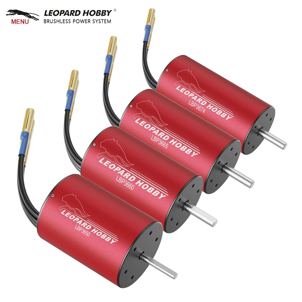 

Leopard Hobby 3650/ 3660/ 3665/ 3674 Water/Dust Resistant SL BL Motor For 1/8 1/10 Truck Truggy Boat
