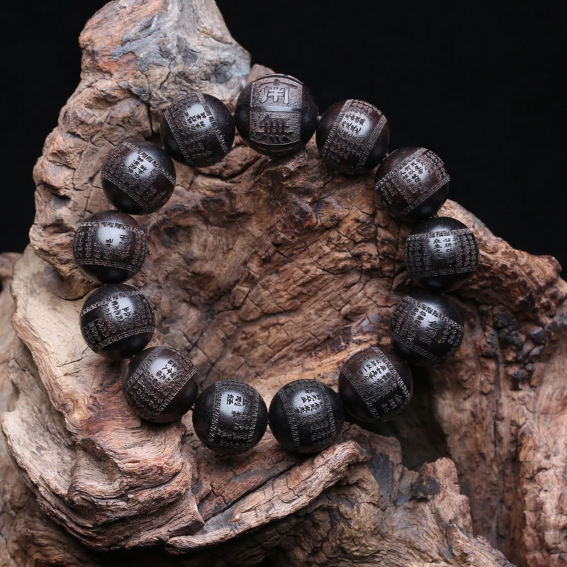 

Classic Ebony Tibetan Ebony Beads 18mm Meditation Rosary Beads