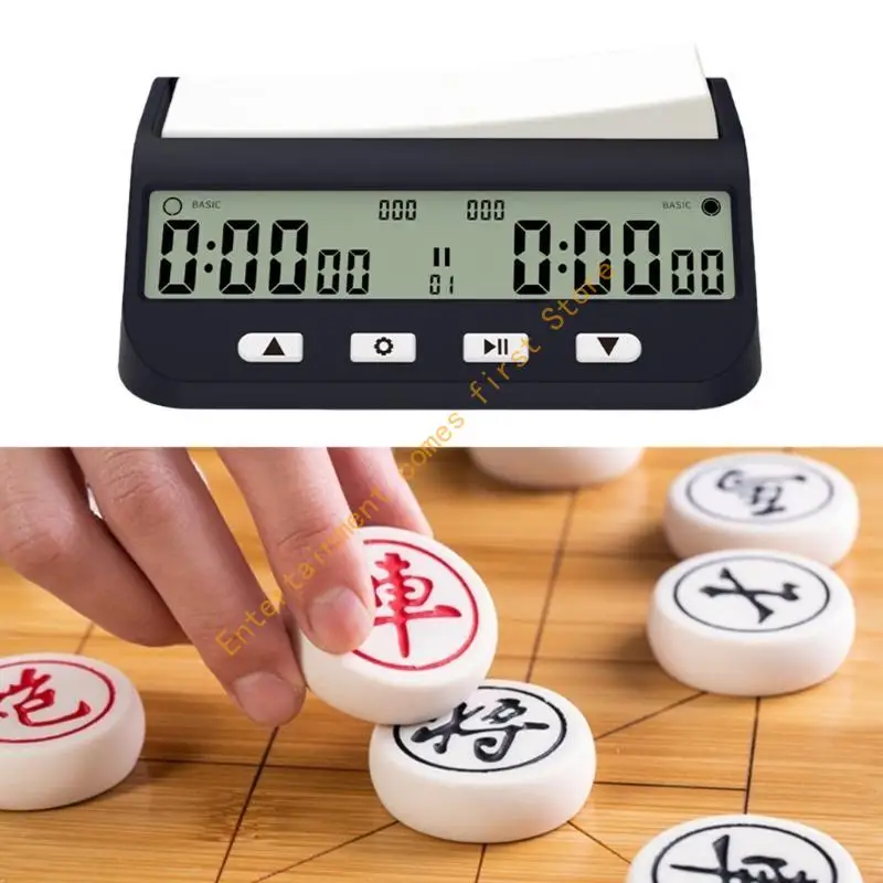 Chess Clock Professional Portable Digital Chess Board Competition Count Up Count Down Chess Game Electronic Alarm Timer 55KD
