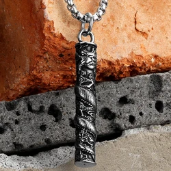 Dragon Patterned Optimus Prime Stainless Steel Jewelry Men Trendy Necklaces With Pendant For Male Women Punk Gifts Wholesale