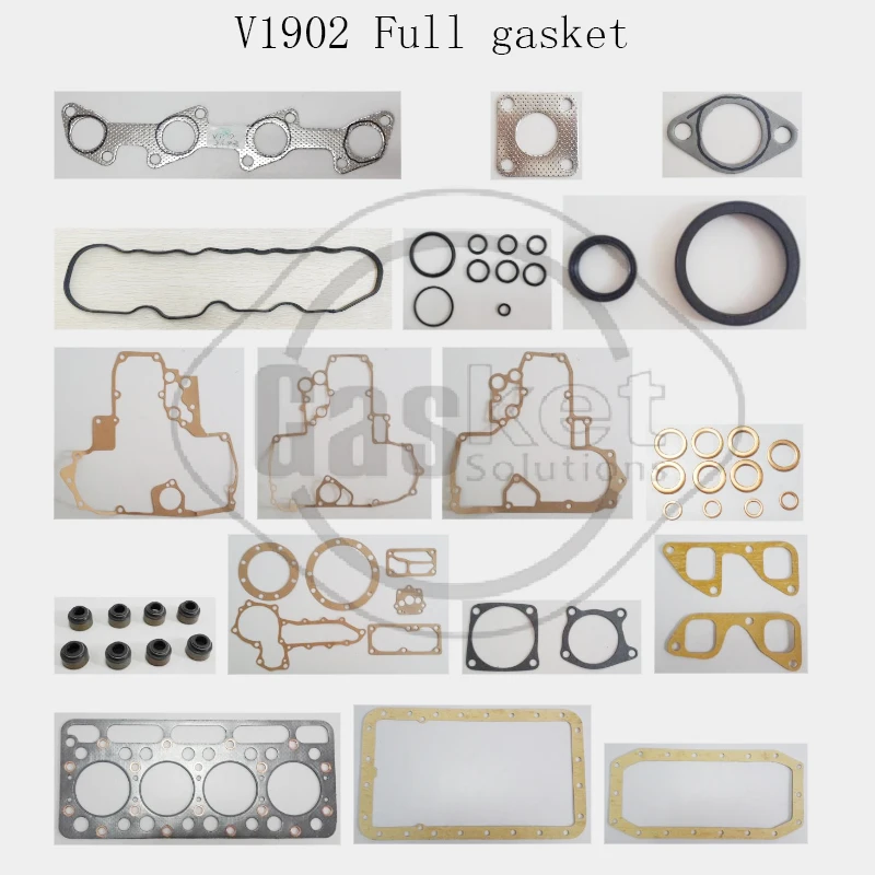 

Full Gasket Set With Head Gasket For Kubota 15834-03310 V1902