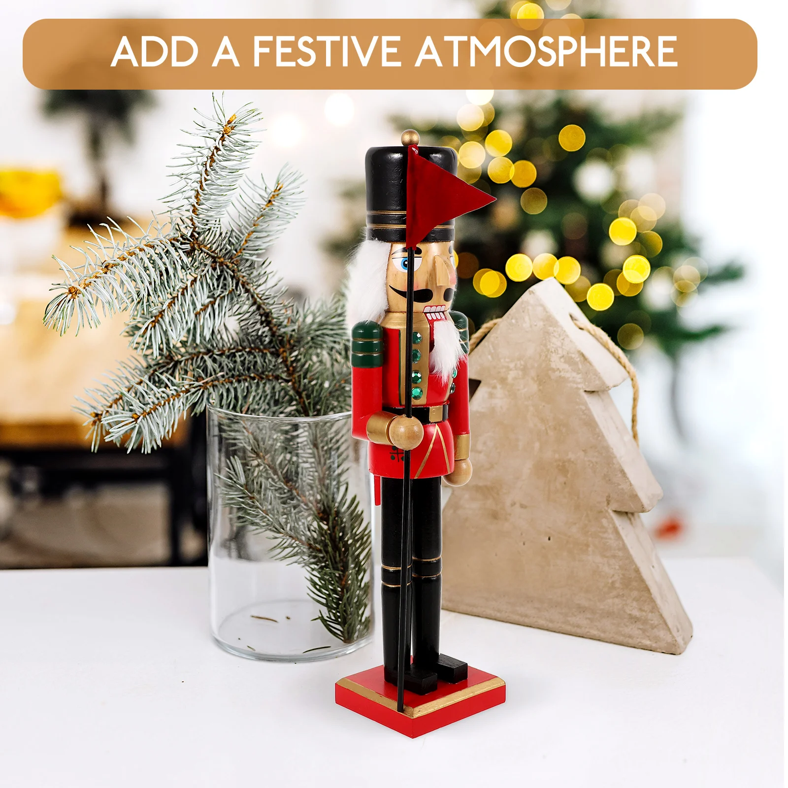

Nutcracker Decoration Xmas Party Favor Christmas Craft Desktop Festival Ornament Xmas Gift Home Decor