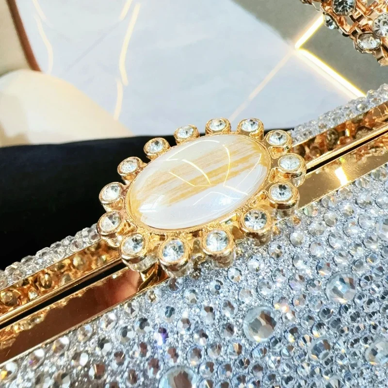 نوبل حساسة خمر بريق الراين الماس مساء حقيبة أنيقة حقائب اليد موضة جديدة حفلة واحدة الكتف حقيبة كروسبودي