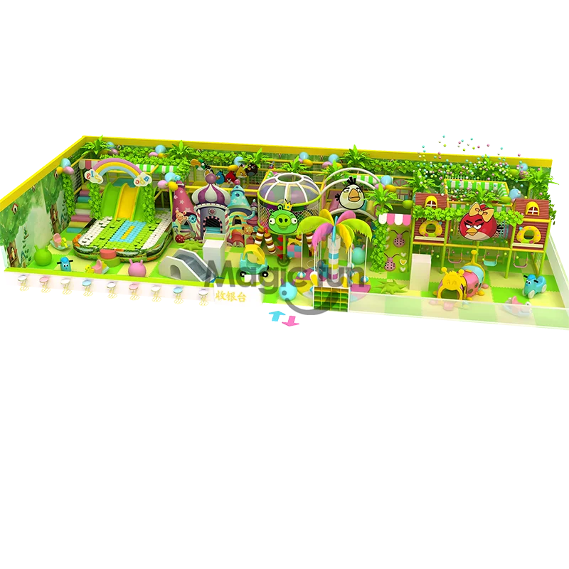 Wholesale indoor playground equipment kindergarten wooden baby climbing slide kids indoor playground