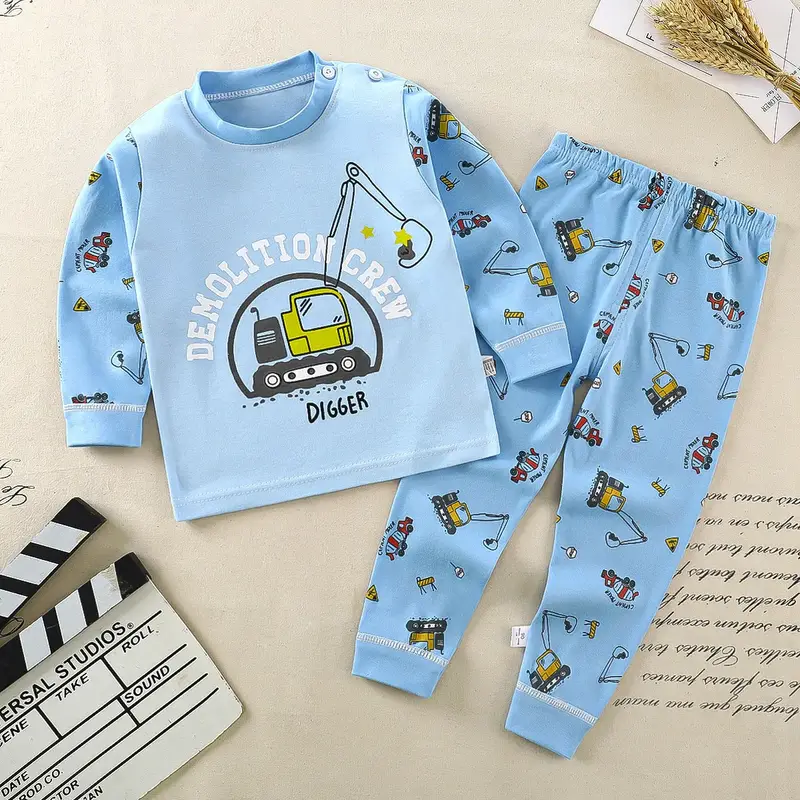 Kids Clothes Children Sets Children's Clothing Boys Girls CottonAutumn winter Clothing Pants Sleepwear Underwear Christmas Gift - Image 7