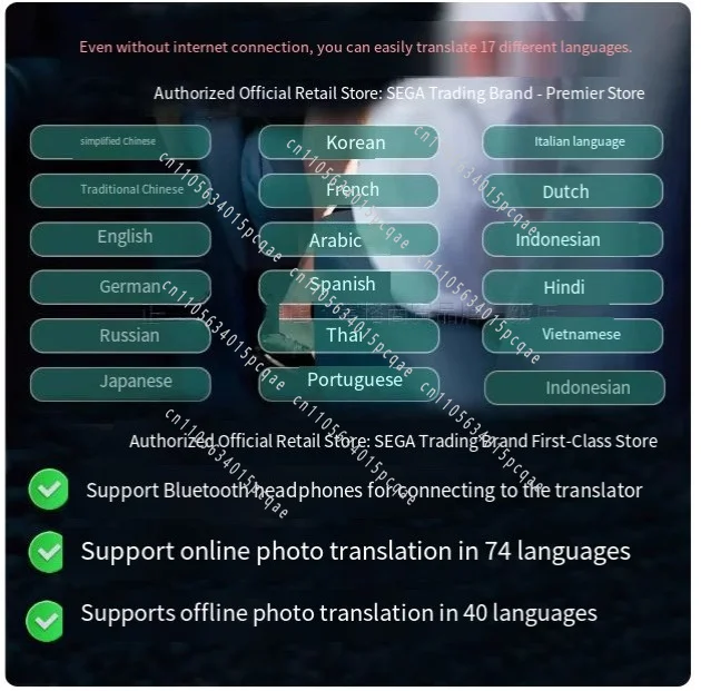 Language Translator Device Offline Portable Instant Voice Smart  Electronic Pocket Translation Devices Real Time Translation