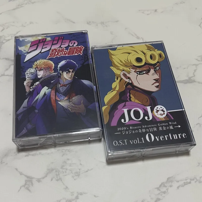 

JoJo's Bizarre Adventure JoJo Anime OST Soundtrack Retro Cassette Tape with Lyric Booklet Collectible Golden Wind Audio Tape