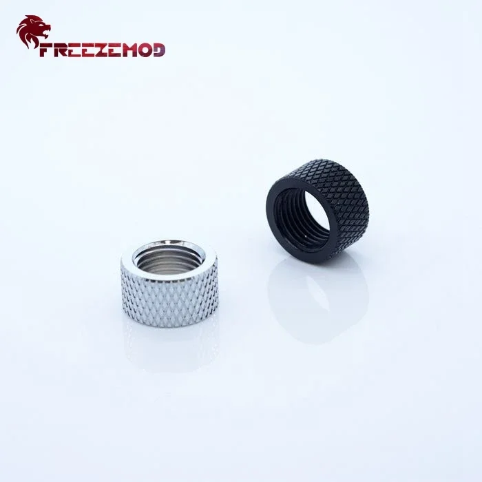 

FREEZEMOD Double G1/4 Thread Female 10MM Butt Joint Connector Extender Diamond Pattern Compute PC Water Cooler Fitting HYCZT-B10