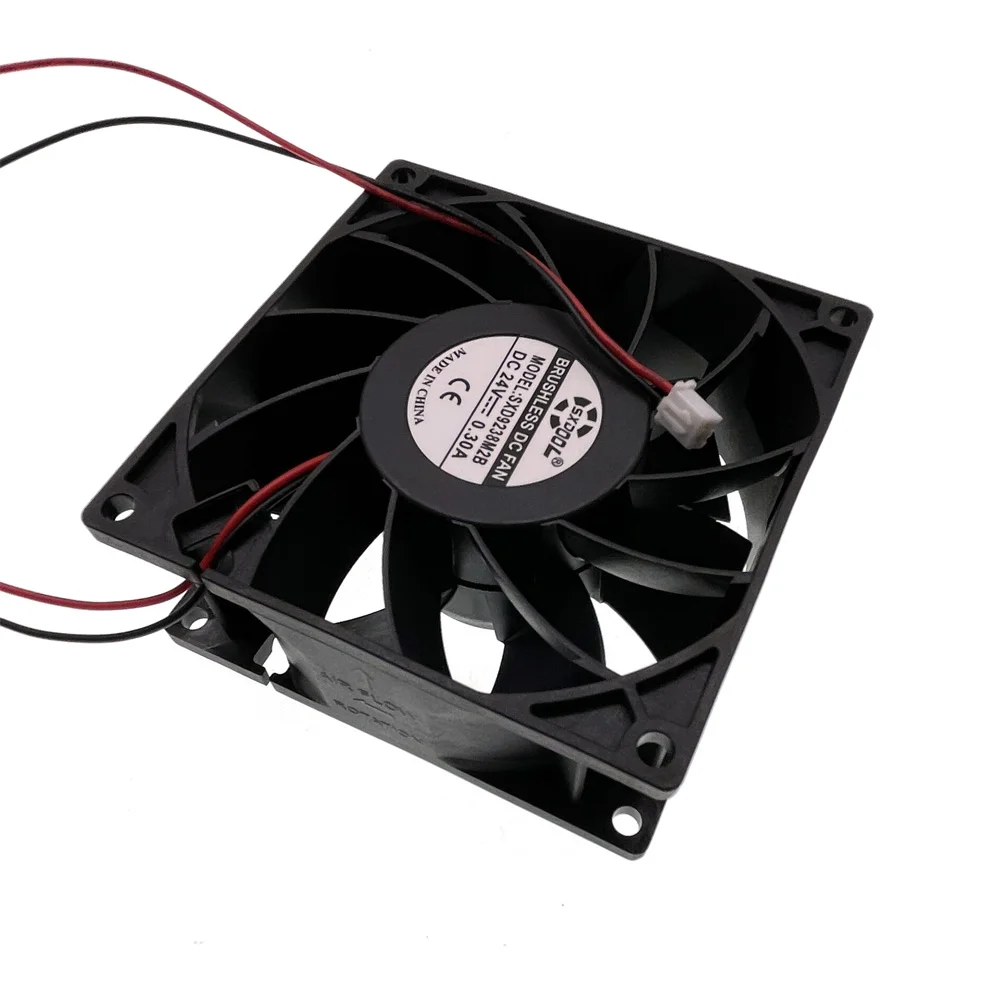 

Cooling Fan 92*92*38mm Replace BDB9238H24 24V 0.33A 2 line 2-PIN DC BRUSHLES FAN