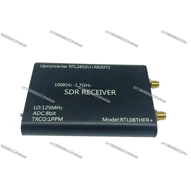 Latest 100KHz-1.7GHz RTL08THFR+ SDR Radio Upconverter+1PPM TXCO RTL-SDR Receiver RTL2832U+R820T2 SDR + USB +Antenna