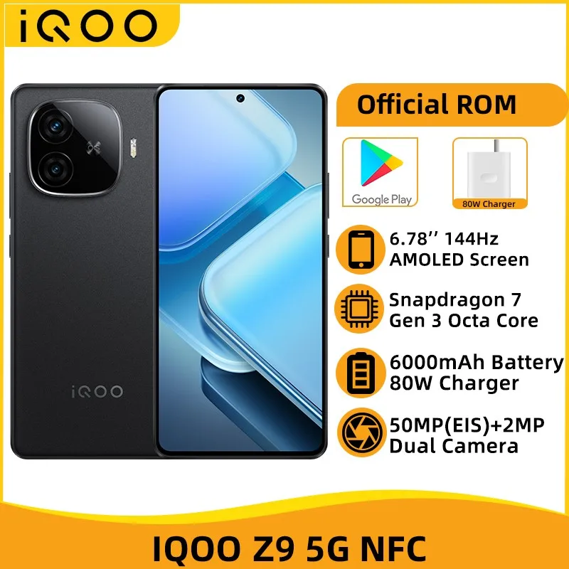 IQOO Z9 5G NFC Snapdragon 7 Gen 3 Octa Core Smartphone 6.78