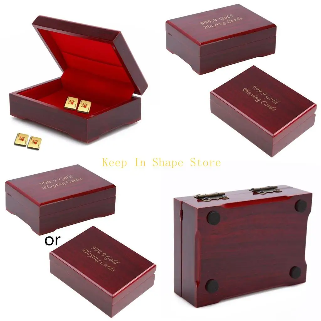 

U1JC ручной работы деревянные игровые карты Держащиеся коробки для хранения игровые карты для игровых карт для корпуса покерное