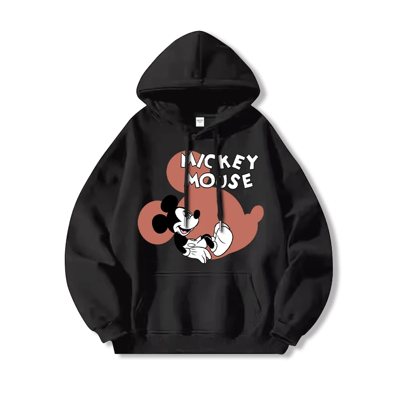 Fashionable and Handsome Disney Mickey Mouse Cartoon Anime Printing women's hoodies Autumn and Winter Couple Clothes Hoodies