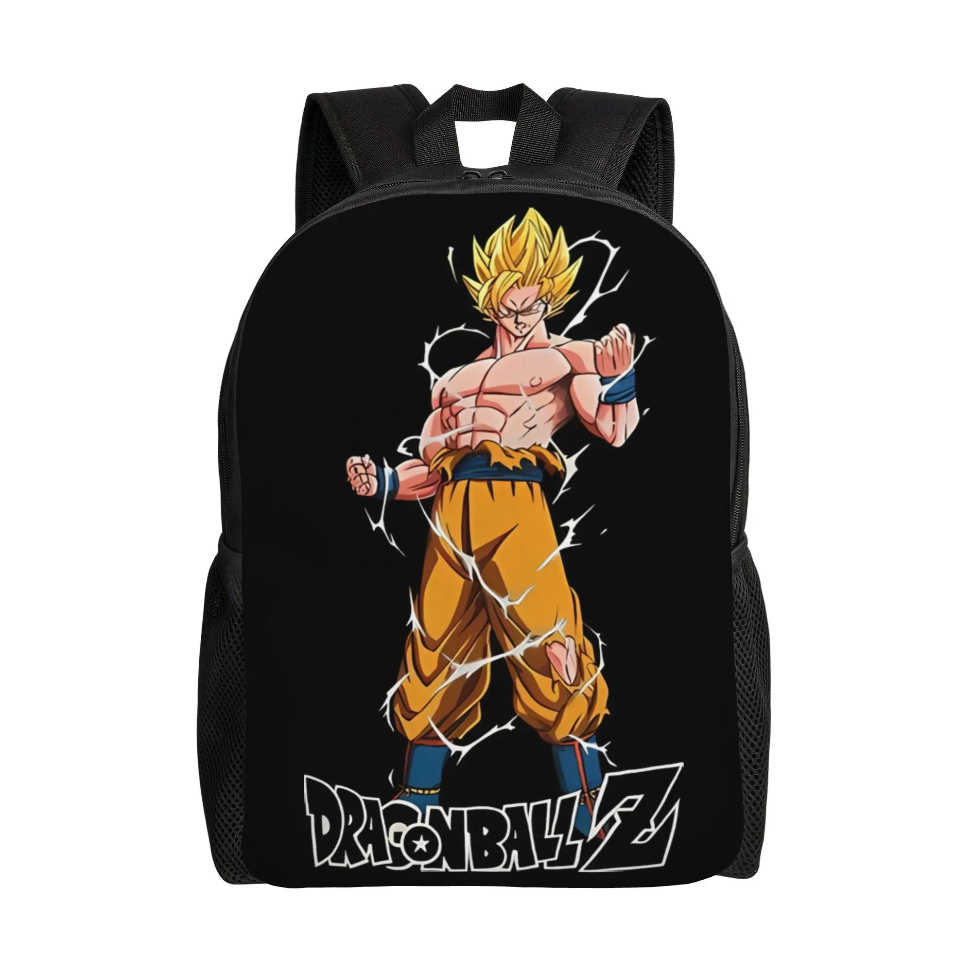 

Back to school season Zipper Closure Super Saiyan Dragon ball Z Anime Laptop Bag Son Goku College Student Backpack