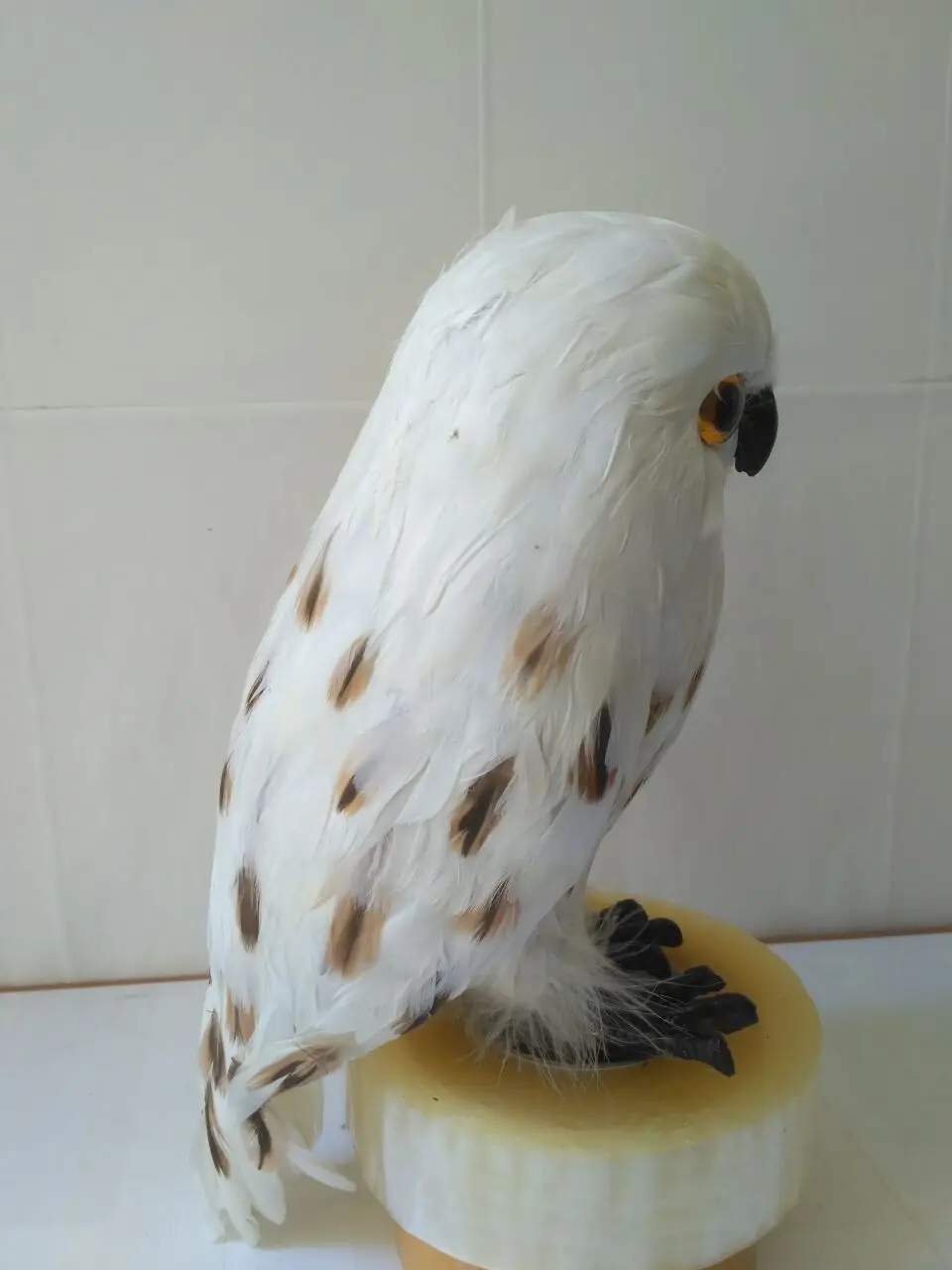 Big real life Bird owl model large 32cm foam & feather owl doll home garden decoration prop toy gift h1480