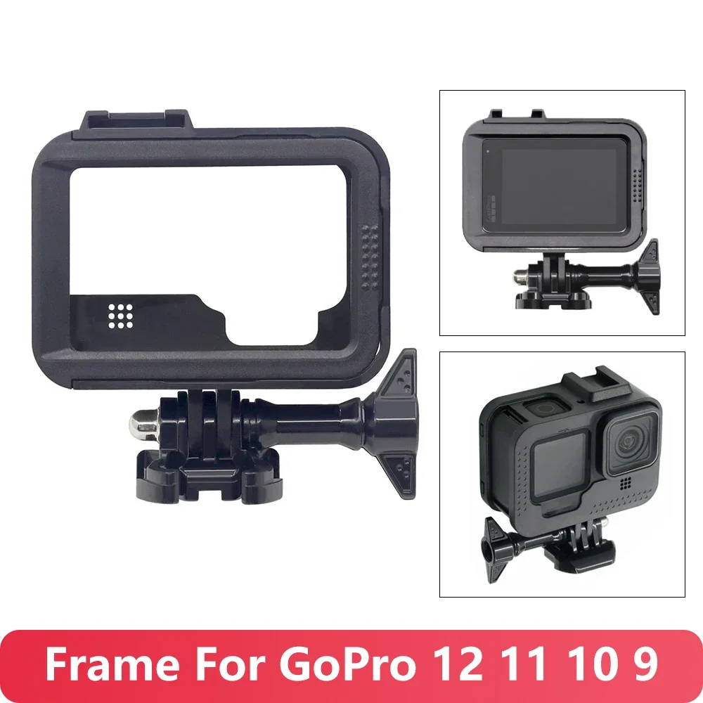 For Gopro 9 10 11 12 13 Black Accessories Frame Case Shell P