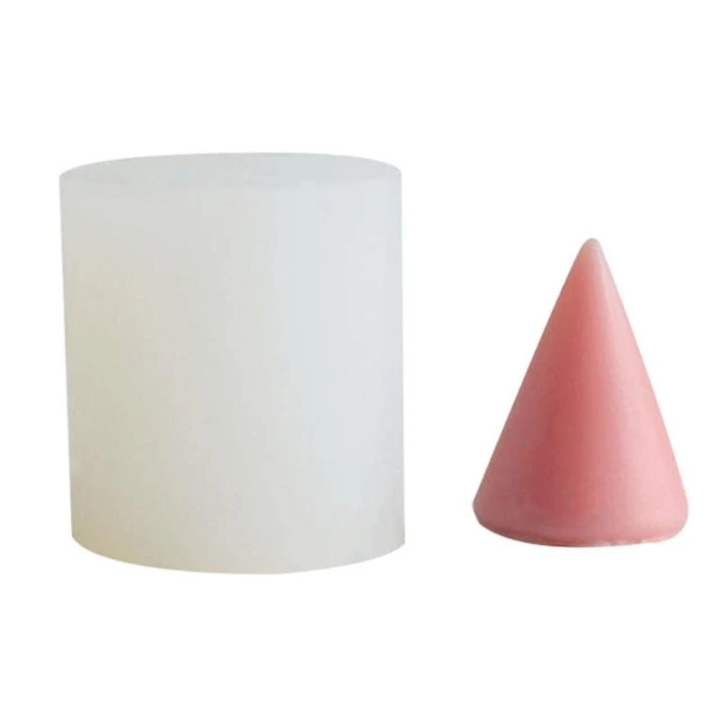 

Conical Silicone Mold for Candle Making Geometric Gypsum Molds DIY Cake Chocolate Mould Craft
