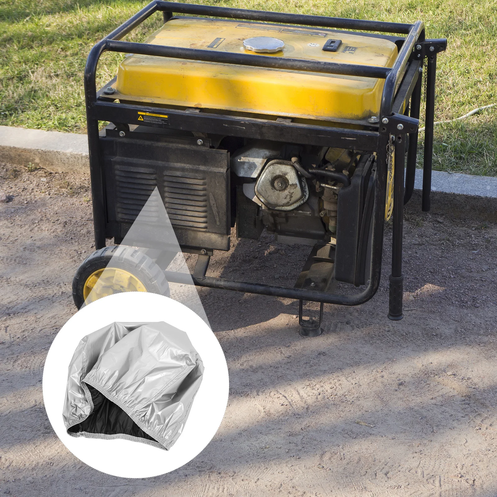

Waterproof Cover Dirt for Generator Covers While Running Rain Accessory Protector Silver Electric