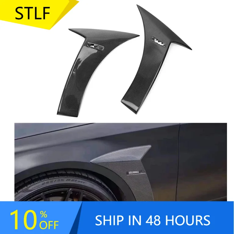 

STLFW222 LCI Carbon Fiber Side Fender Trim Replacement for Mercedes Benz S Class W222 S63 2017-2020 Side Fender Trim