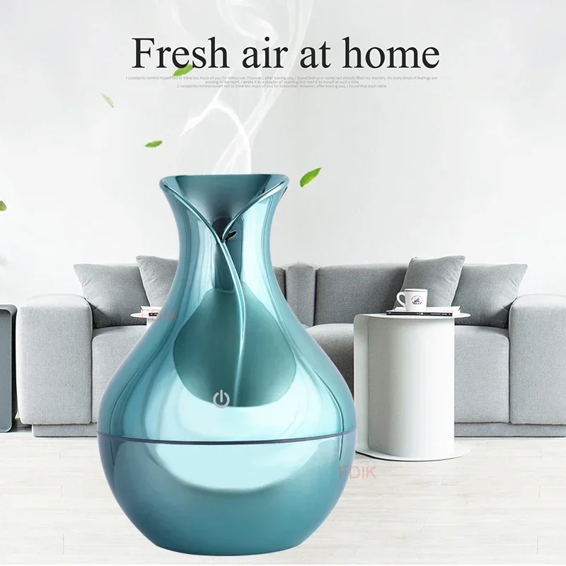 USB Aroma Essential Oil Diffuser Ultrasonic Cool Mist Humidifier Air Purifier 7 Color Change LED Night Light for Office Home