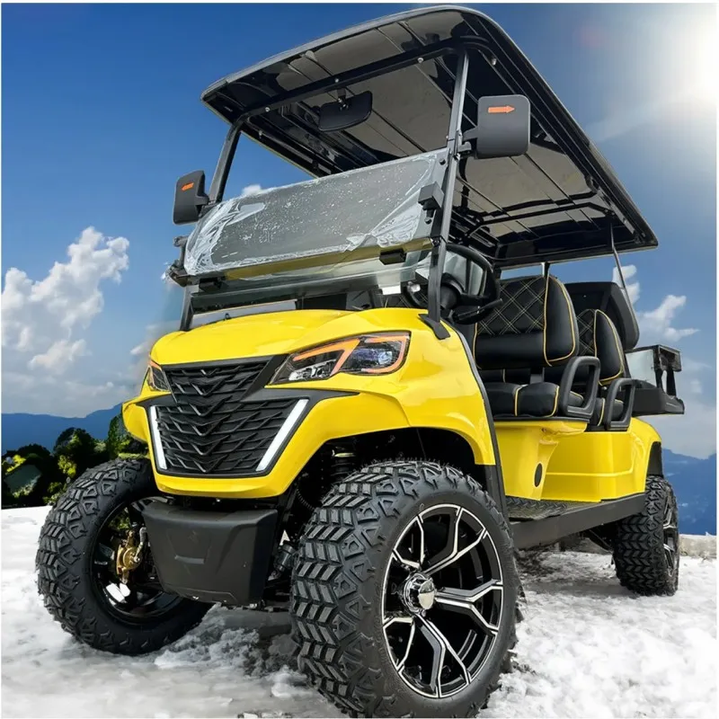 Hot Sale Customized VIP Honoured Guest Off-Road Golf Cart Long Endurance Front Bumper And Front Basket Electric Golf Cart