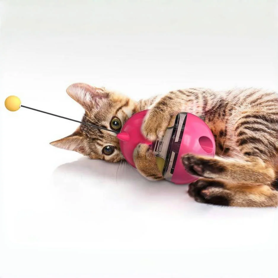

Hot Sale Interactive Cat Toy Creative Tumbler with Scratching and Tickle Ball Cat Feeder Puzzle and Food Leakage for Play