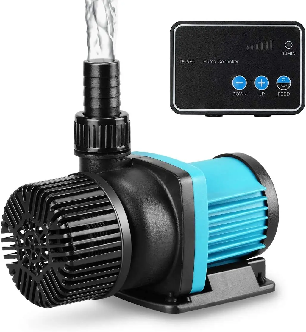 

1250gph Aquarium 24V DC Water Pump with Controller, Submersible and Inline for Fish Tank, Fountains, Sump, Hydroponic, Pond