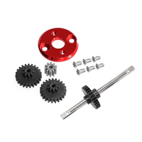 For MN 78 MN82 1/12 RC Car Metal Gearbox Transmission Gear Set Motor Pinion Gear 370 Motor Bracket Mounting Upgrade Parts