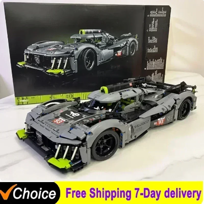 Supercar Bricks 1775pcs 9X8 24H Super Racing Car Leo Mans Building BlocksToy Hybrid Hypercar Model Kids Adult Gifts 42156