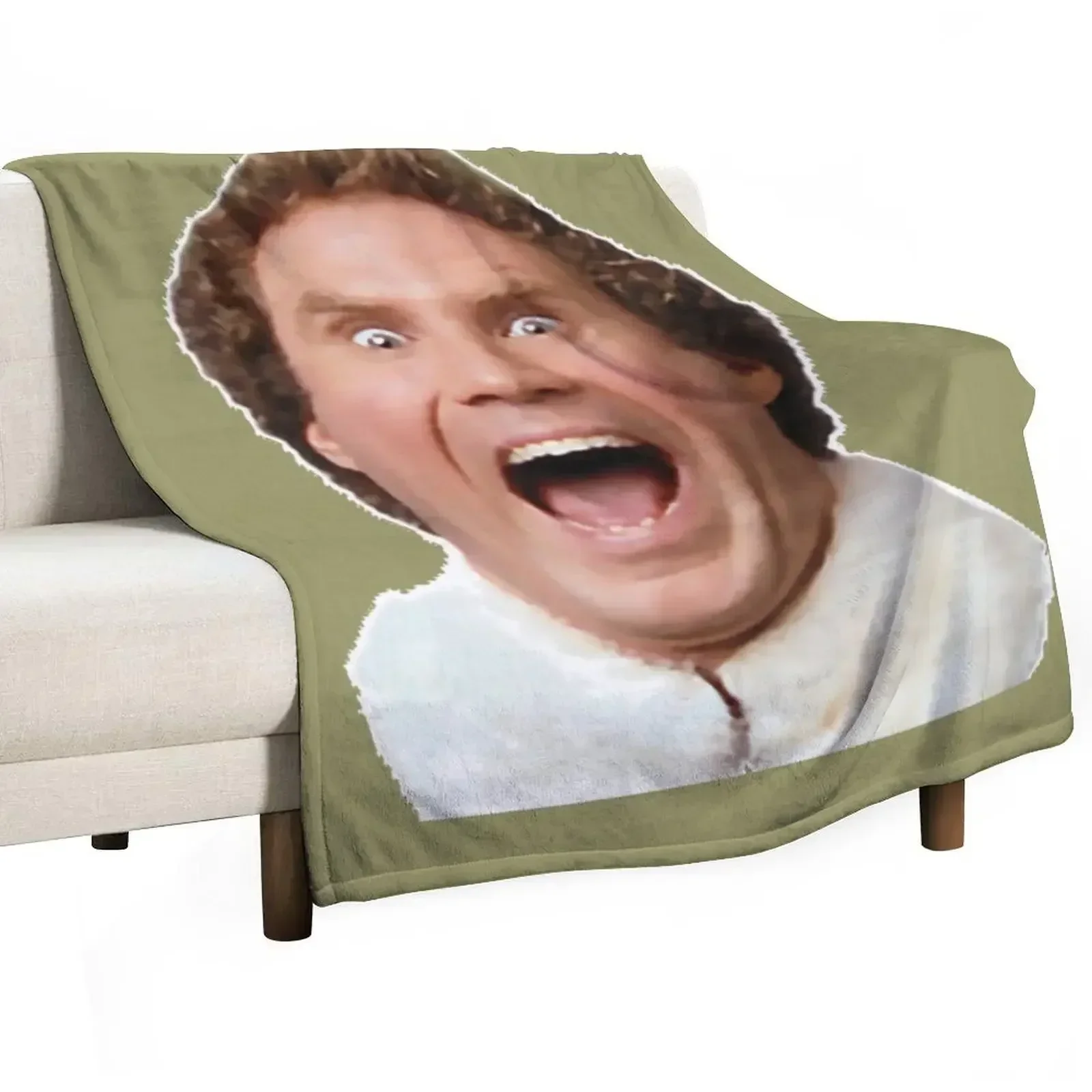 Buddy the Elf Throw Blanket Flannel Fabric Softest bed plaid Decorative Beds Large Giant Sofa Blankets