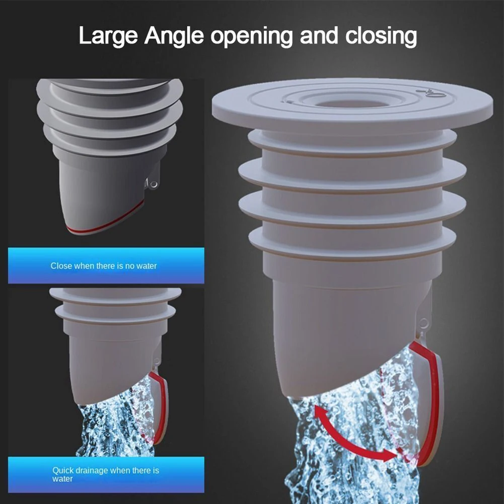 7-lagiger, verbesserter Silikon abfluss Abwasserrohr-Dicht ring geruchs neutraler wasserdichter Dichtung stopfen 53x78mm 64x73mm für Waschbecken