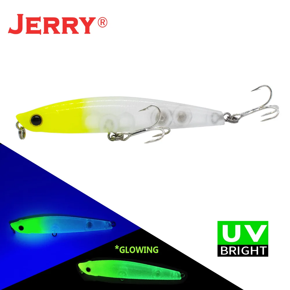 Jerry Blade Fishing Lure Hard Bait Topwater Pencil Floating Whitefish Saltwater 55mm70mm85mm105mm Shore Light Rock Fishing Artif