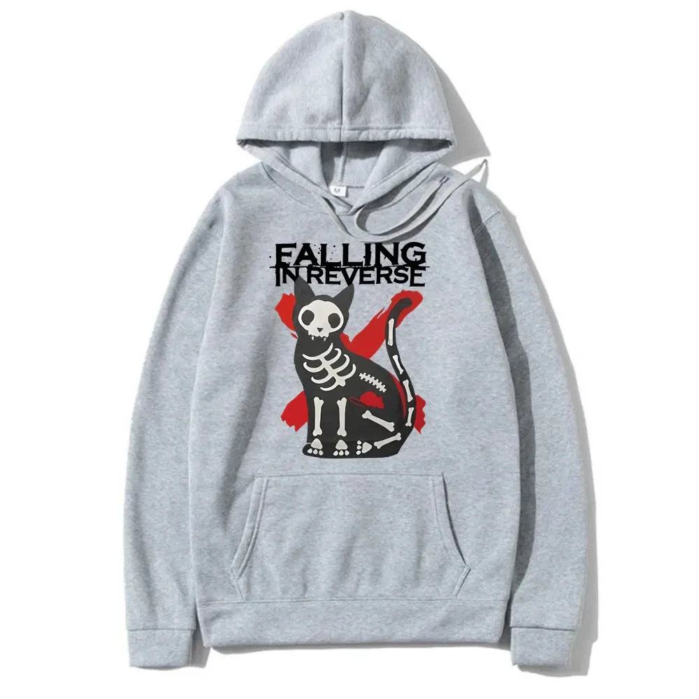 

Falling in Reverse Cat Graphic Hoodie Men Women Gothic Casual Oversized Sweatshirt Men's Vintage Streetwear Male Cotton Hoodies
