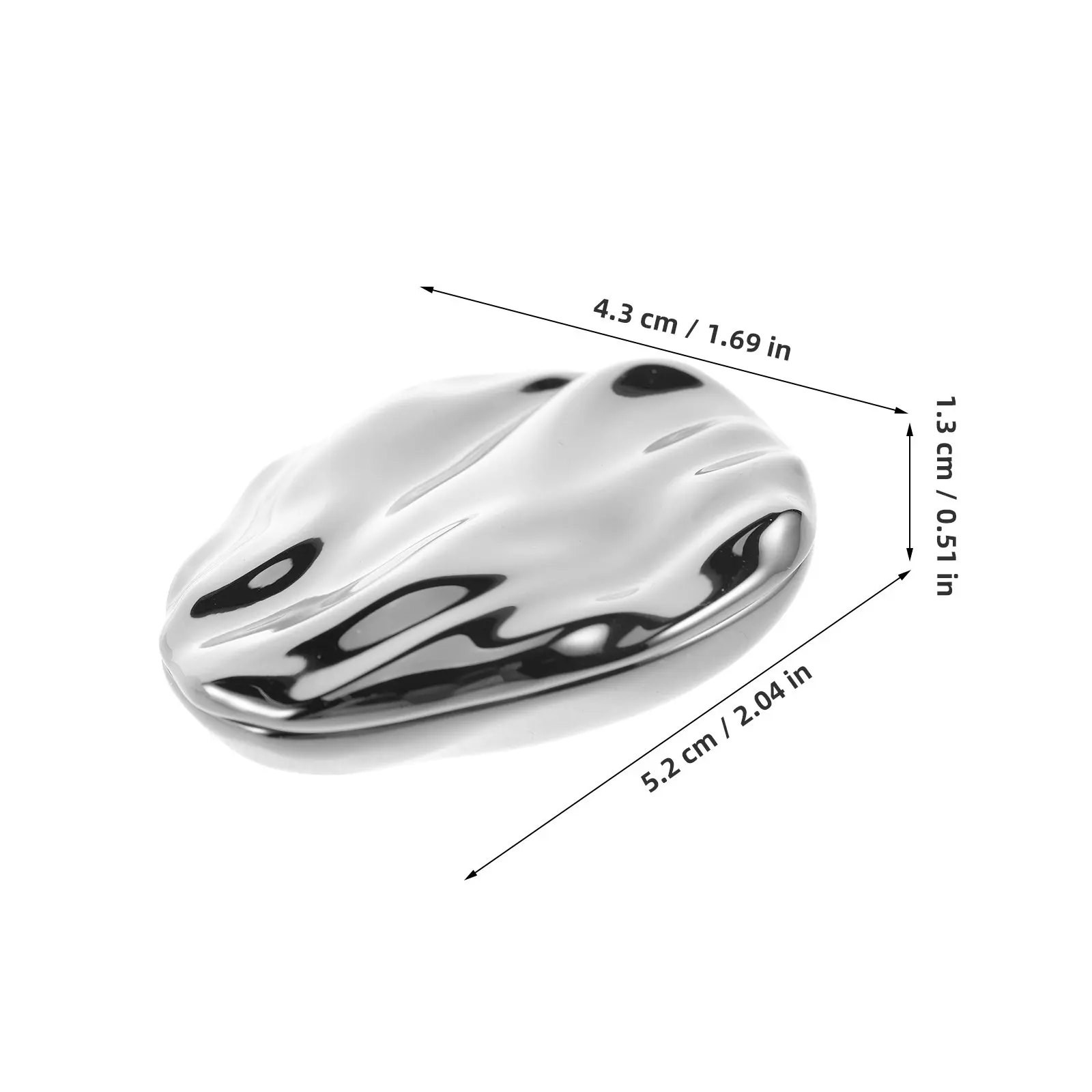 Solid Perfume Case 3G Pocket-Sized Black Metal Box Seashell Texture Grip Anti-Slip Portable Refillable Cologne Balm Container