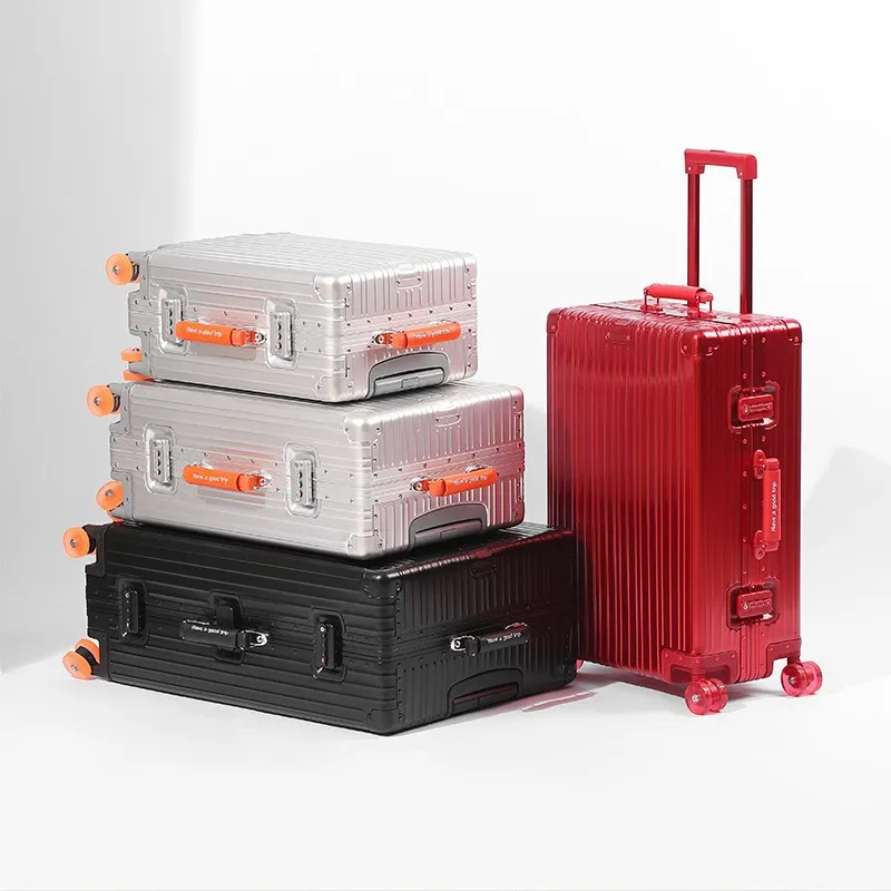 Bunnyfly 20/24/28 بوصة حقيبة سفر جميع الألومنيوم المتداول الأمتعة الصعود صندوق حقيبة تروللي بعجلات تحمل على الأمتعة #5