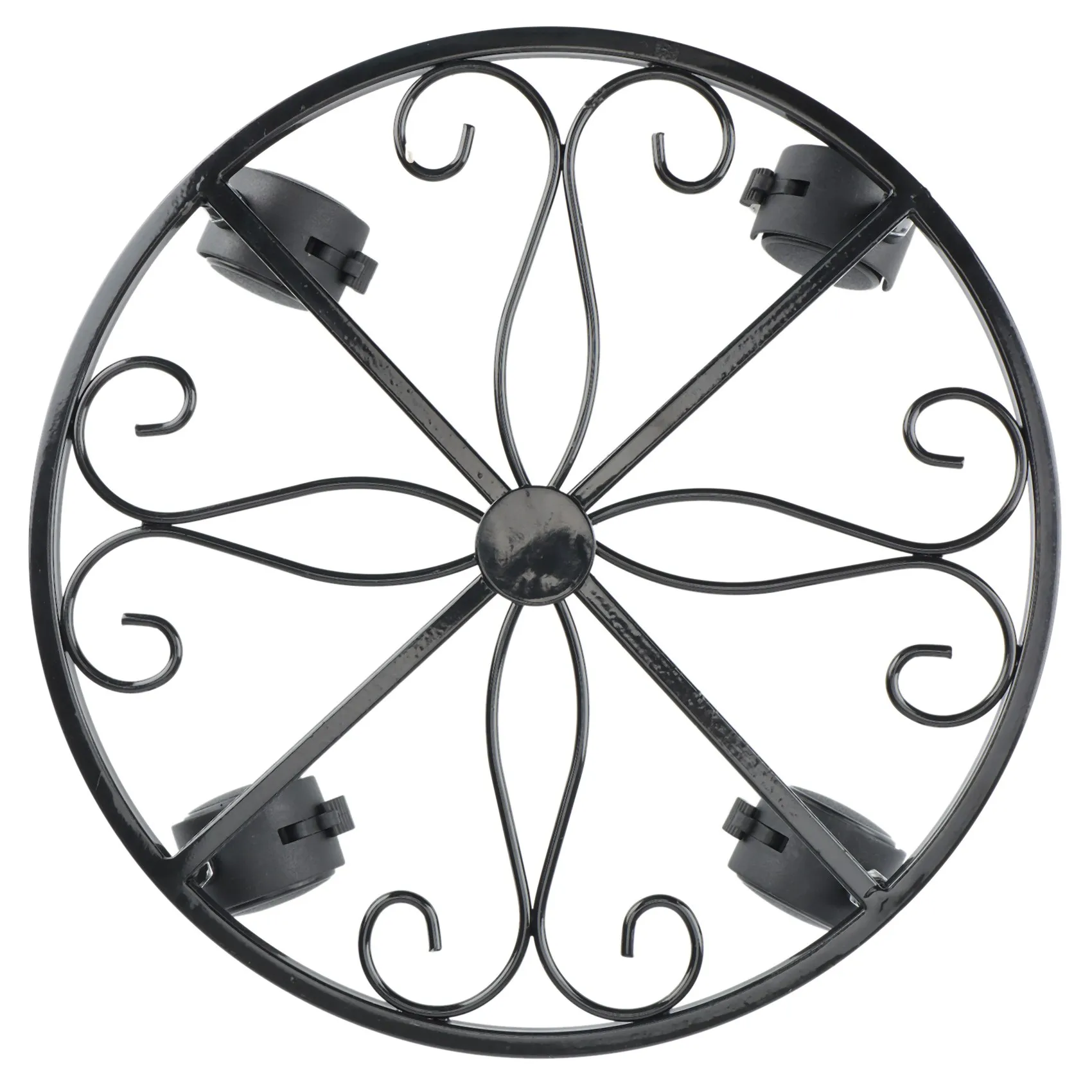 علبة نباتية مع حامل نباتات متدحرج بعجلات، وعاء زهور للحديقة من الحديد شديد التحمل، دوللي نبات بوعاء مع قفل ساخن