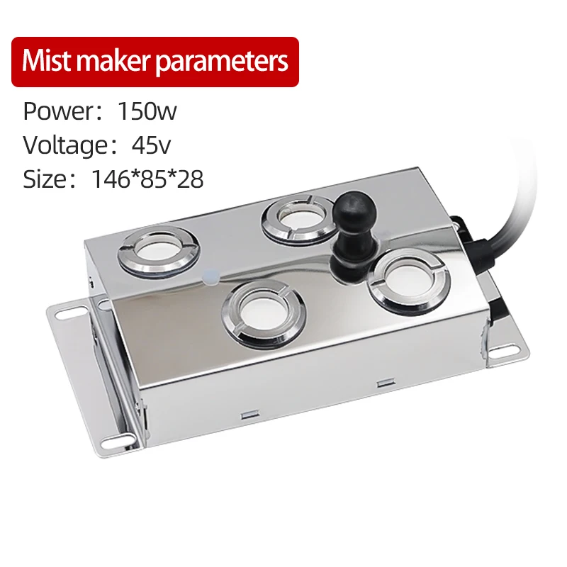 Factory Direct Sales 4 Head Fogger Ultrasonic Mist Maker Atomizer for Greenhouse Agriculture Mushroom