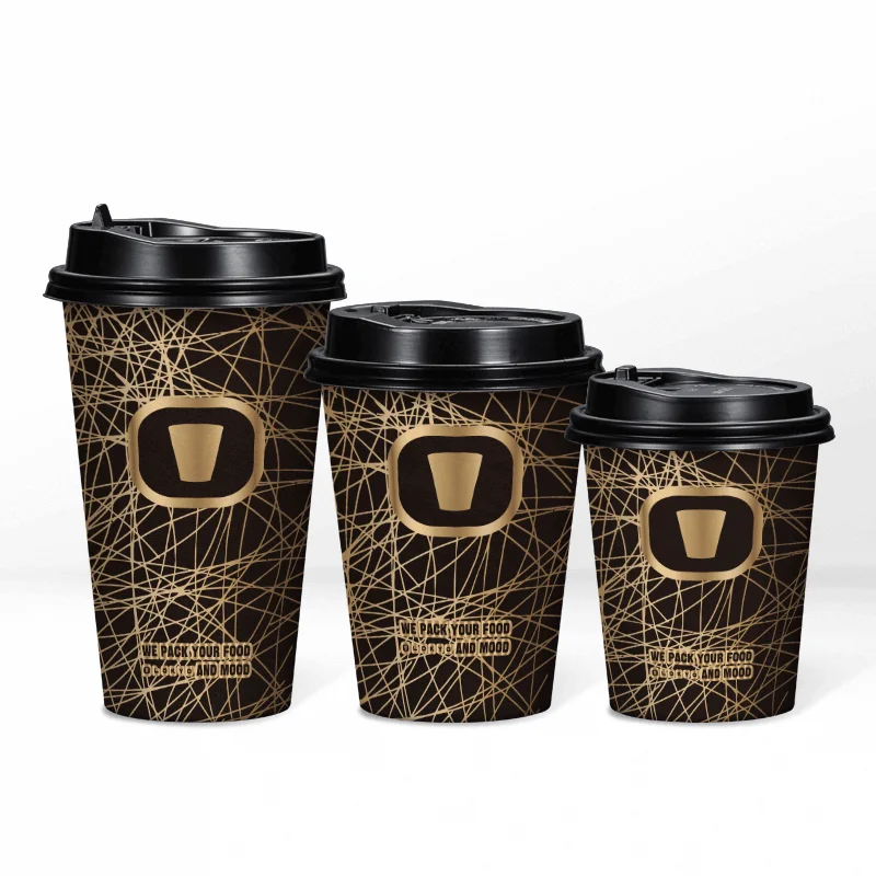 Lokyo-taza de papel desechable para café, producto personalizado, 500ml